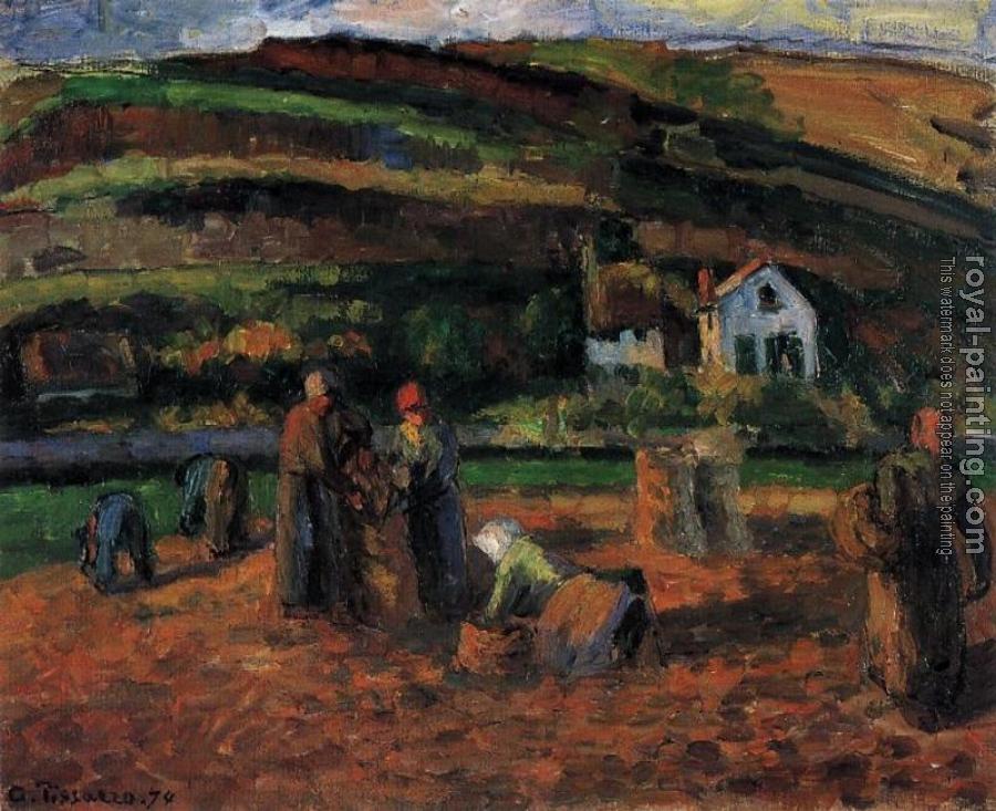 Camille Pissarro : The Potato Harvest